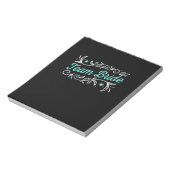 Hochzeitsgeschenk | Team Bride Notizblock (Rotiert)