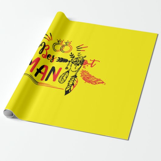 Hochzeitsgeschenk - Trauzeuge Geschenkpapier (Ungerollt)