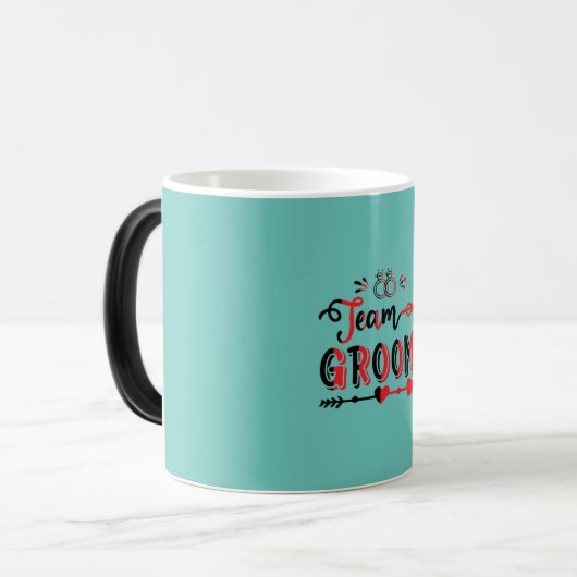 Hochzeitsgeschenk Verwandlungstasse (Vorderseite Links)