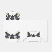Hochzeitsgeschenk von Navy & White Floral Geschenkschachtel (Ungefaltet)