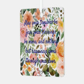 Hochzeitsgeschenk-Wünsche für die neuen Bedürfniss Ornament Aus Metall (Vorderseite links)