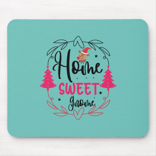 Hochzeitsgeschenk Zuhause Sweet Gnome Mousepad (Vorne)