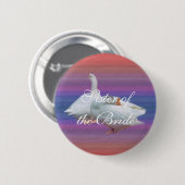 Hochzeitsgeschenk, zwei Gänse im extravaganten Hin Button (Vorne & Hinten)