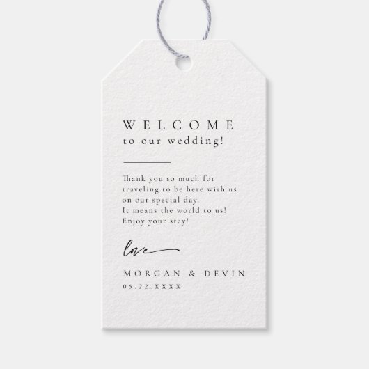 Hochzeitsgeschenkanhänger Geschenkanhänger (Vorderseite)