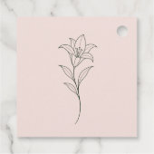 Hochzeitsgeschenkanhänger Soft Blush Geschenkanhänger (Rückseite)