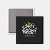 Hochzeitsgeschenke | 10. Hochzeitstag Magnet (Vorderseite/Rückseite)