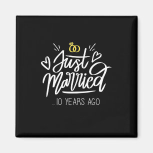 Hochzeitsgeschenke   10. Hochzeitstag Magnet