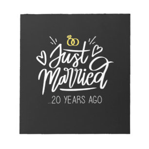 Hochzeitsgeschenke 20. Hochzeitstag Notizblock