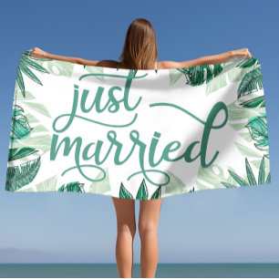Hochzeitsgeschenke, frisch verheiratete Geschenke Strandtuch