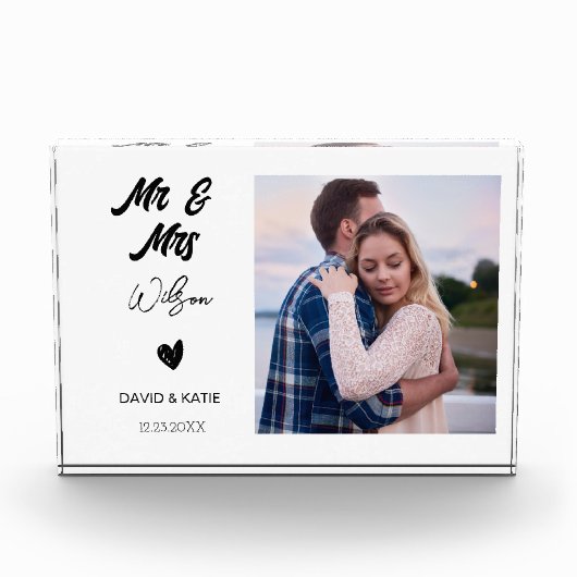 Hochzeitsgeschenke für ein Brautparty für Paare Fotoblock (Vorderseite)