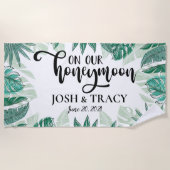 Hochzeitsgeschenke für Flitterwochen Strandtuch (Vorderseite)