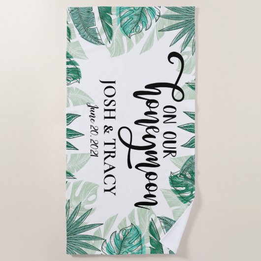 Hochzeitsgeschenke für Flitterwochen Strandtuch (Vorderseite)