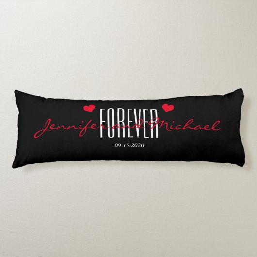 Hochzeitsgeschenke für Mit Monogramm Körperkissen (Vorderseite)