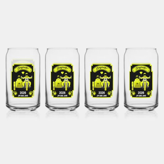 Hochzeitsgeschenke für Motorräder Dosenglas (Vorderseite)