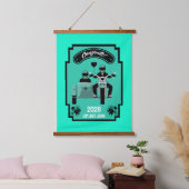 Hochzeitsgeschenke für Motorräder Wandteppich Mit Holzrahmen (Schlafzimmer)