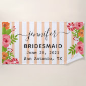 Hochzeitsgeschenke, Junggeselinnen-Abschied, Hochz Strandtuch (Vorderseite)