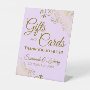 Hochzeitsgeschenke & Karten Vielen Dank Lilac Lila Sockelschild