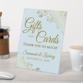 Hochzeitsgeschenke & Karten Vielen Dank Powder Blu Sockelschild (In SItu)