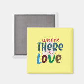 Hochzeitsgeschenke | LIEBE Magnet (Vorderseite/Rückseite)