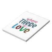 Hochzeitsgeschenke | LIEBE Notizblock (Rotiert)