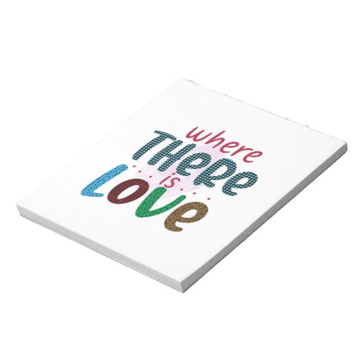 Hochzeitsgeschenke | LIEBE Notizblock (Rotiert)