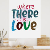 Hochzeitsgeschenke | LIEBE Poster (Küche)