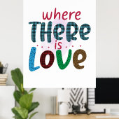 Hochzeitsgeschenke | LIEBE Poster (Heimbüro)