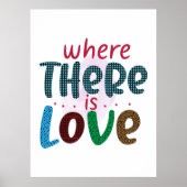 Hochzeitsgeschenke | LIEBE Poster (Vorne)