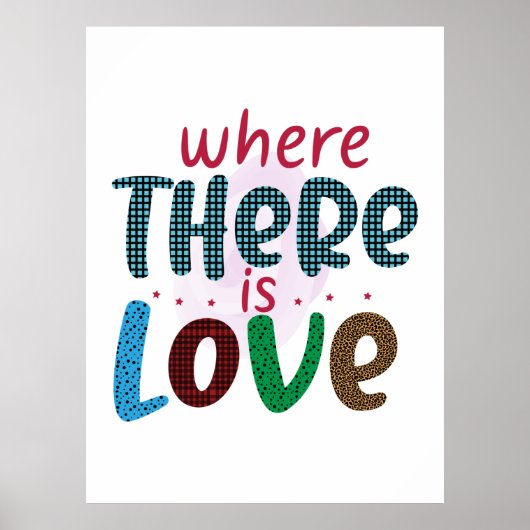 Hochzeitsgeschenke | LIEBE Poster (Vorne)