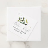 Hochzeitsgeschenke Olivenöl Geschenkanhänger (Beispiel)