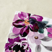 Hochzeitsgeschenke - Personalisierte Blumenkohle Strandtuch (Beispiel)