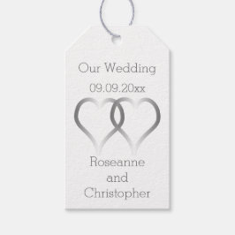 Hochzeitsgeschenke Tags Silberherzen Geschenkanhänger