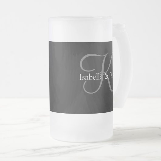 Hochzeitsgeschenke Tasse Monogramme (VorderseiteRechts)