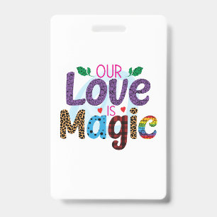 Hochzeitsgeschenke Unsere Liebe ist Magie Ausweis
