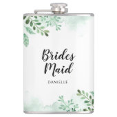 Hochzeitsgeschenke von frisch-botanischer Brautjun Flachmann (Vorderseite)