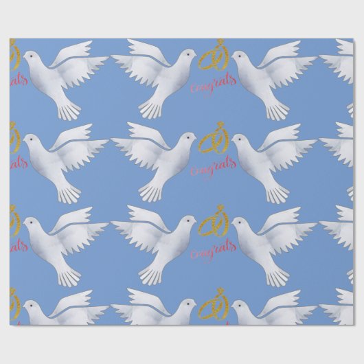 Hochzeitsgeschenkpapier Geschenkpapier (Flach)