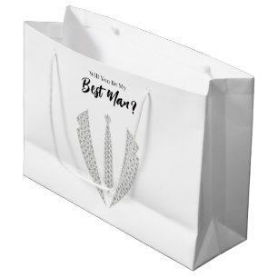Hochzeitsgeschenktasche für den Trauzeugen Große Geschenktüte