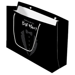 Hochzeitsgeschenktasche für den Trauzeugen Große Geschenktüte