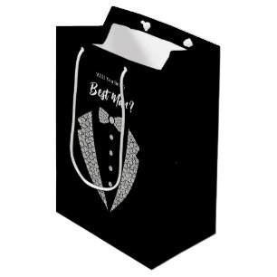 Hochzeitsgeschenktasche für den Trauzeugen Mittlere Geschenktüte