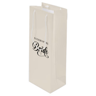 Hochzeitsgeschenktasche für den Vater der Braut Geschenktüte Für Weinflaschen