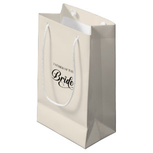 Hochzeitsgeschenktasche für den Vater der Braut Kleine Geschenktüte