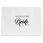 Hochzeitsgeschenktasche für die Mutter der Braut Große Geschenktüte (Vorderseite)