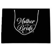 Hochzeitsgeschenktasche für die Mutter der Braut Große Geschenktüte (Vorderseite)