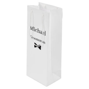 Hochzeitsgeschenktasche für Trauzeugen Geschenktüte Für Weinflaschen