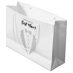 Hochzeitsgeschenktasche für Trauzeugen Große Geschenktüte