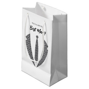 Hochzeitsgeschenktasche für Trauzeugen Kleine Geschenktüte