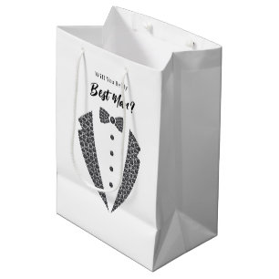 Hochzeitsgeschenktasche für Trauzeugen Mittlere Geschenktüte