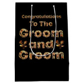 Hochzeitsgeschenktasche Mittlere Geschenktüte (Rückseite)