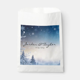 Hochzeitsgeschenktüten für einen sanften Wintertag Geschenktütchen