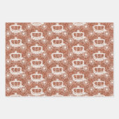 Hochzeitsgeschenkverpackung personalisiert geschenkpapier set (Vorderseite)